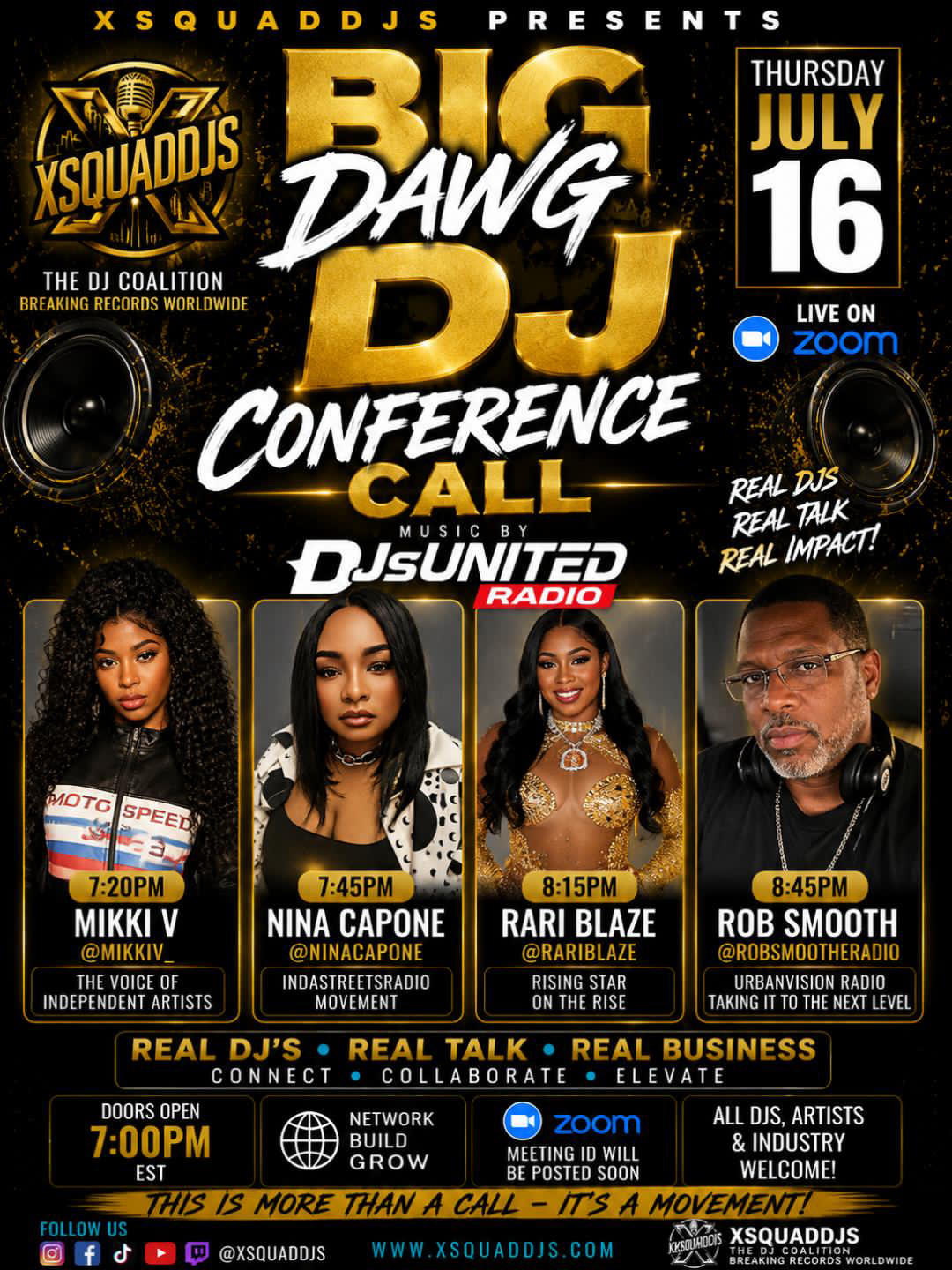 BIG DAWG DJ CONFERENCE CALL (DjsUnited)  flyer